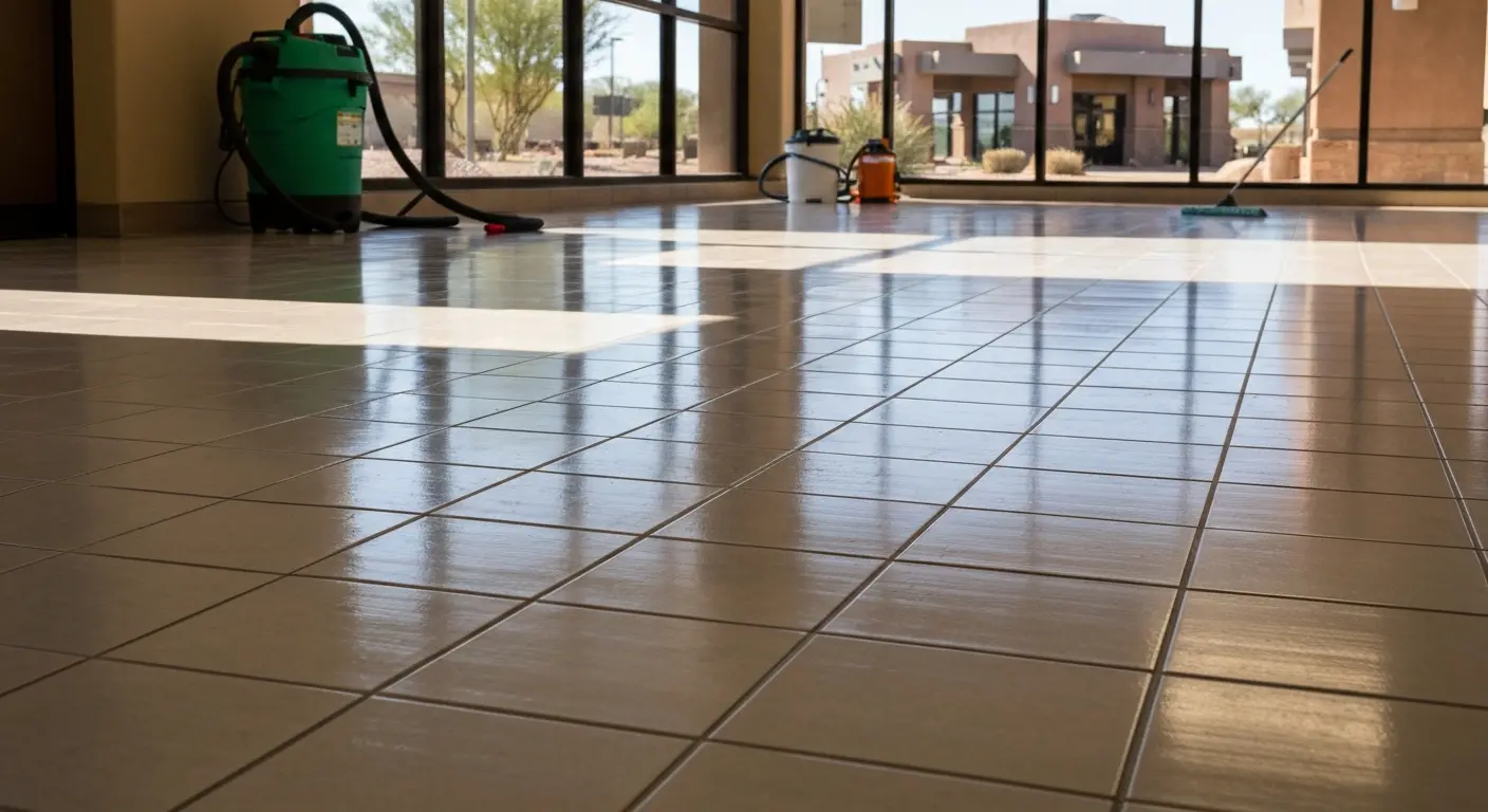 Commercial tile cleaning in El Mirage offices