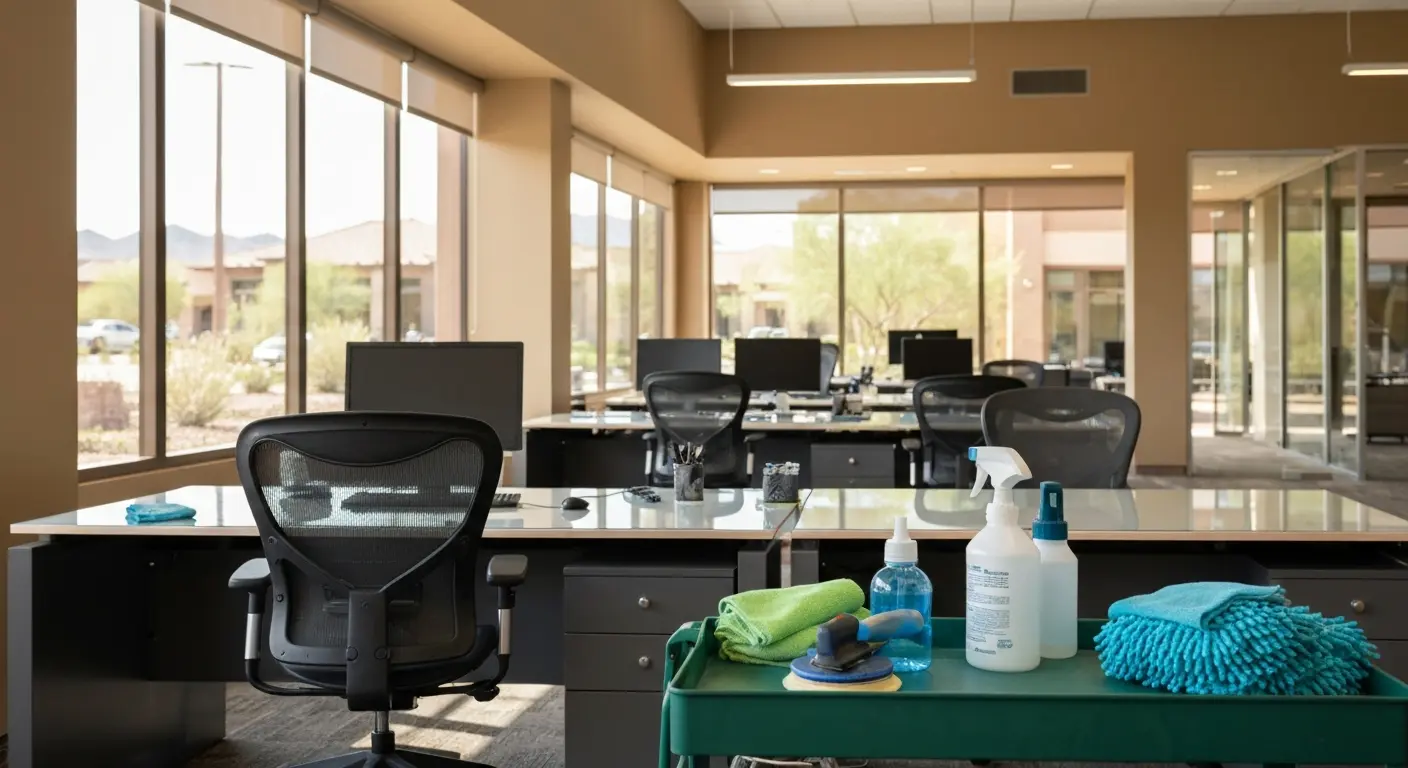 Commercial office furniture cleaning