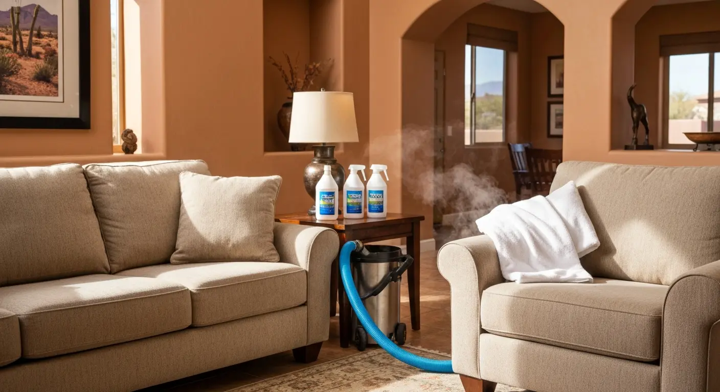 Residential upholstery cleaning