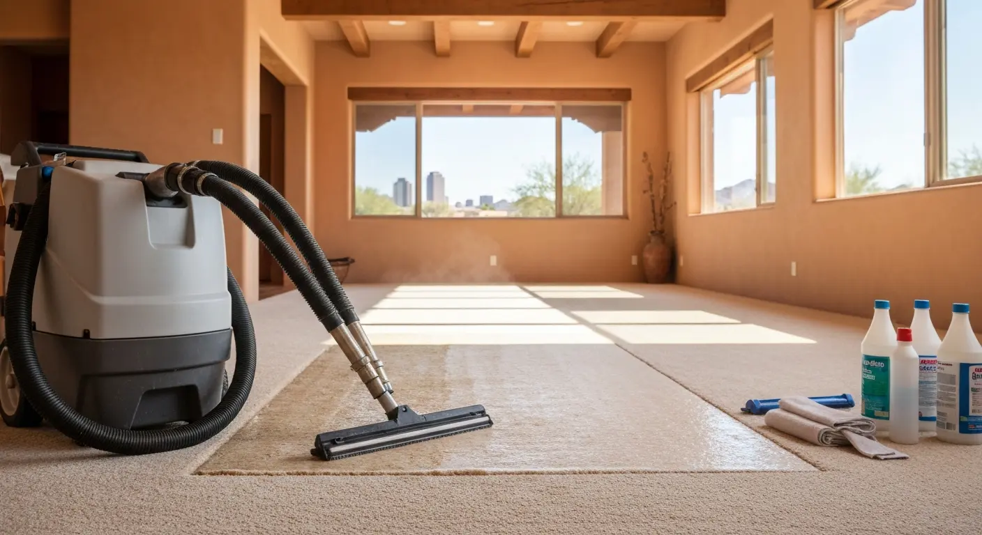 Residential carpet cleaning