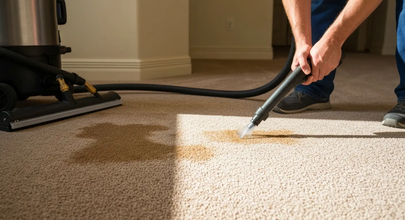 Stain removal from carpet in El Mirage home
