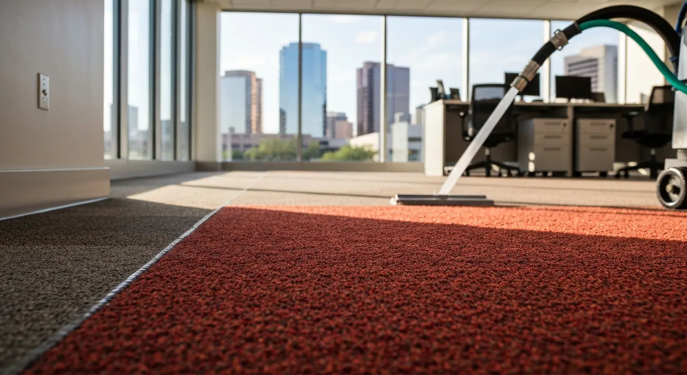 Commercial office carpet cleaning