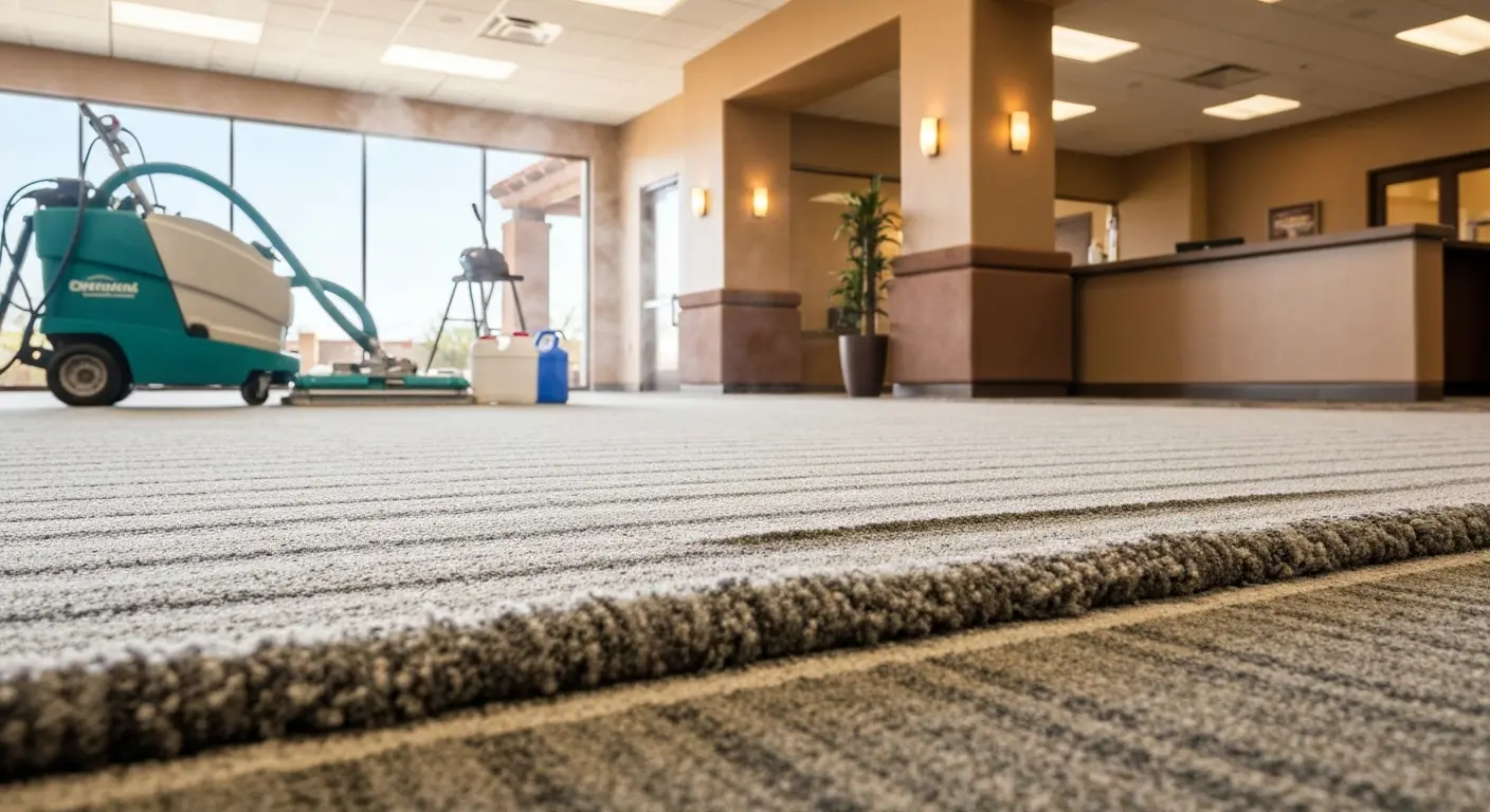 Commercial carpet cleaning service