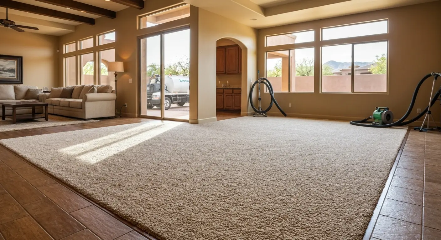 Residential carpet cleaning service