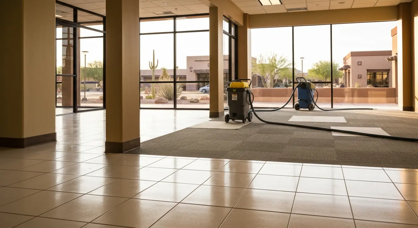 Commercial carpet and tile cleaning