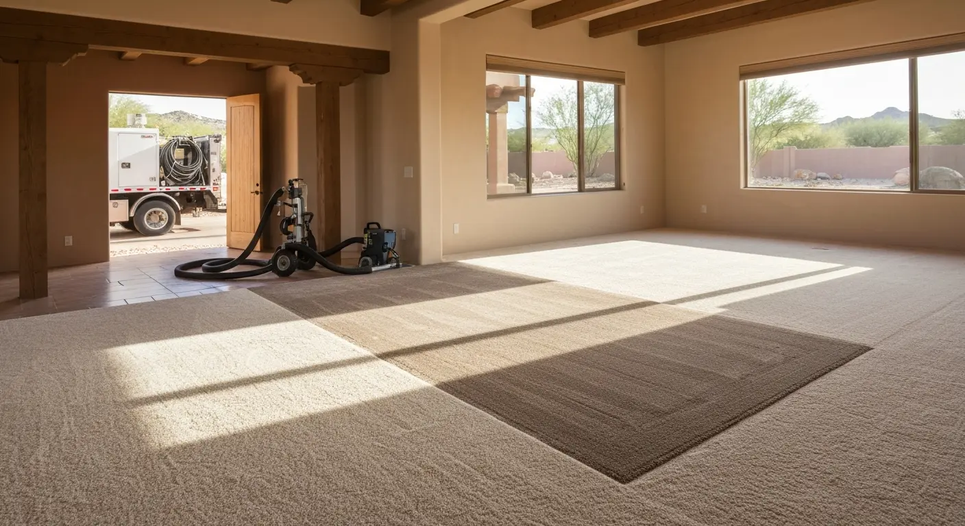 Residential carpet cleaning in Goodyear home