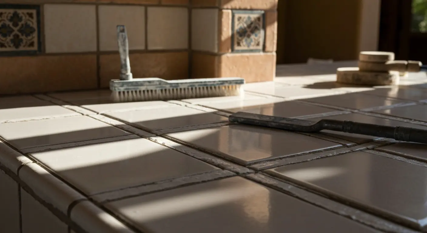 Tile and grout restoration in Waddell