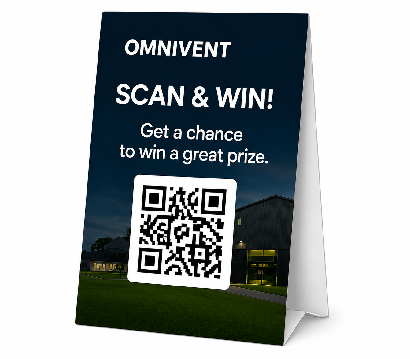 QR code for lead registration at a trade show