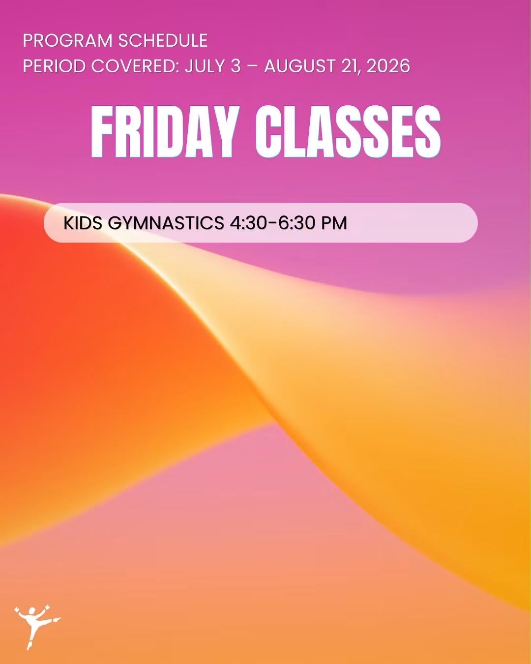 LeDanz Dance Studio Friday Schedule