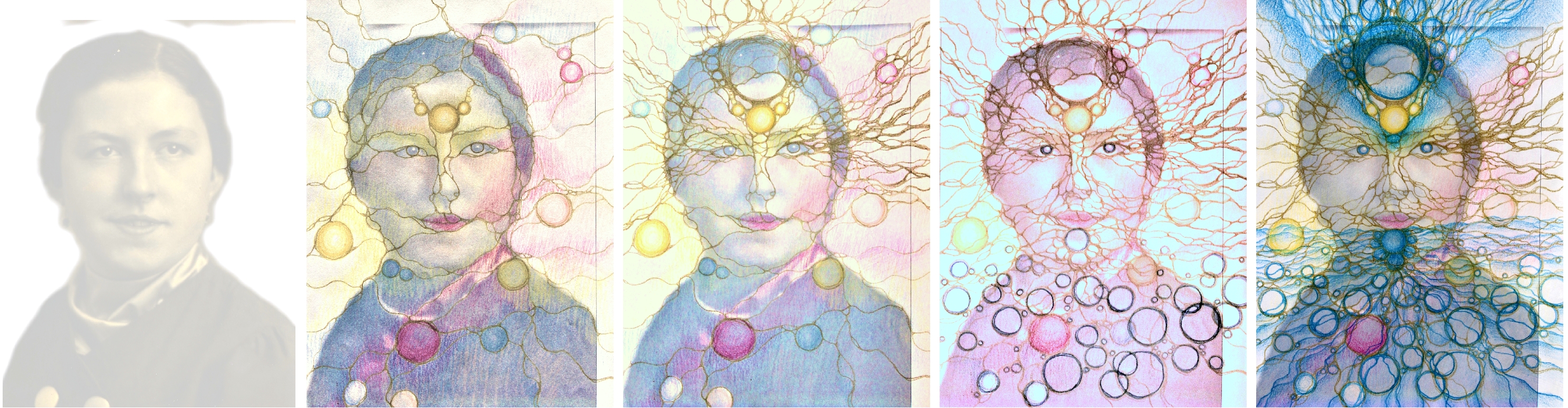 Ancestral Portrait - process