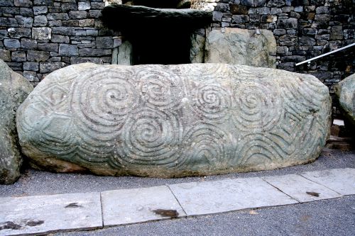 Newgrange entrance stone