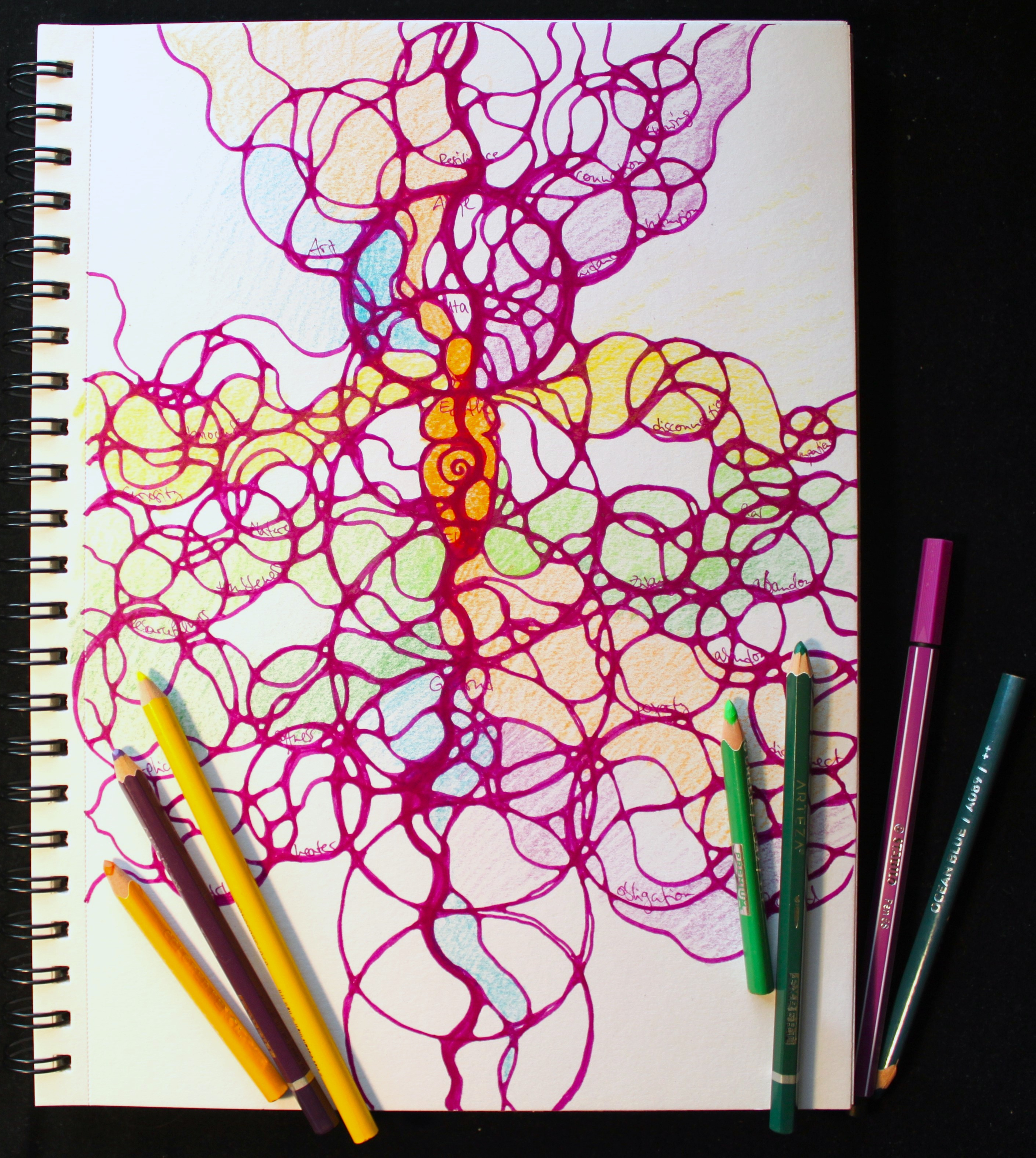 Mother Lineage drawing by Antje Howard