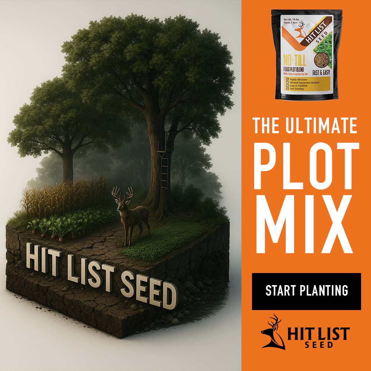Ad Graphic for Deer Food Plot Company