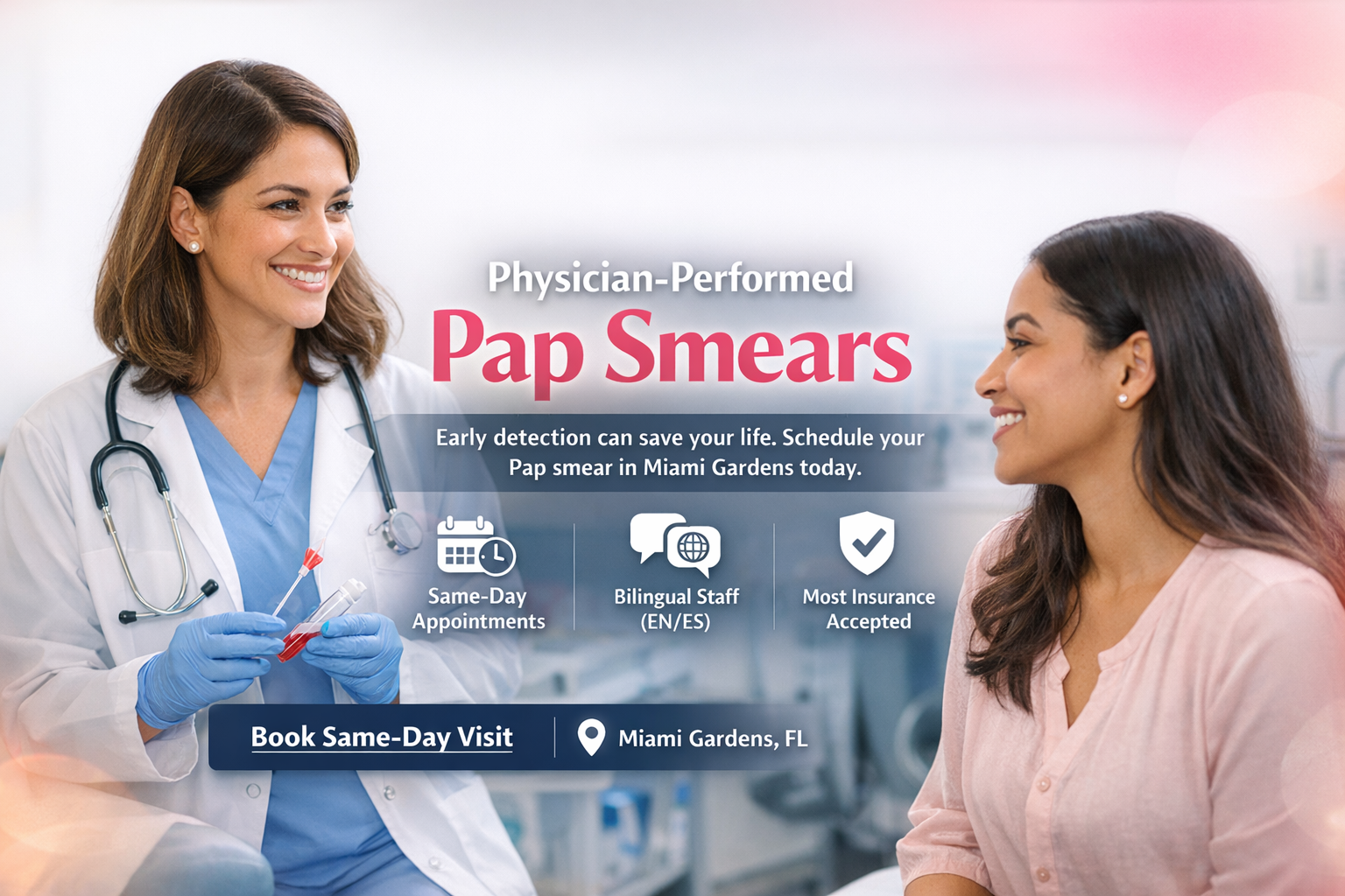 Physician consulting patient