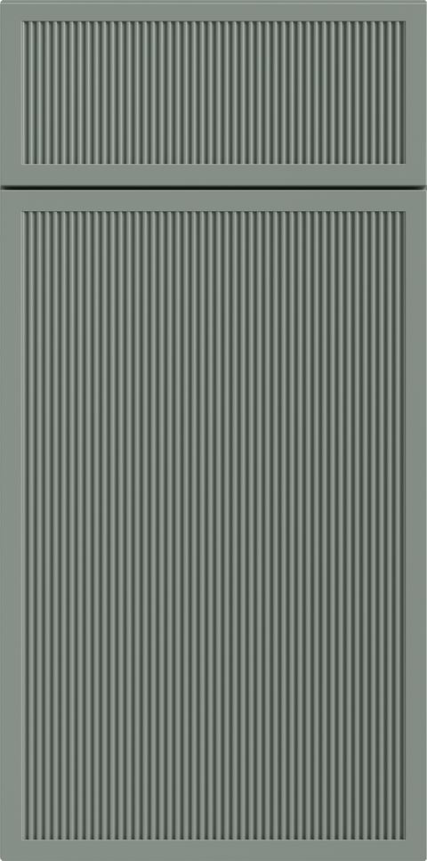Reeded door in Sage