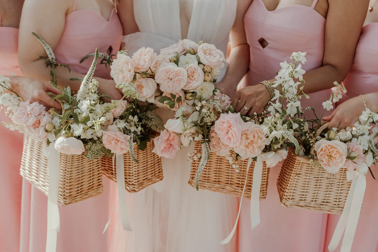 Wedding ceremony flowers by Solasta Blooms