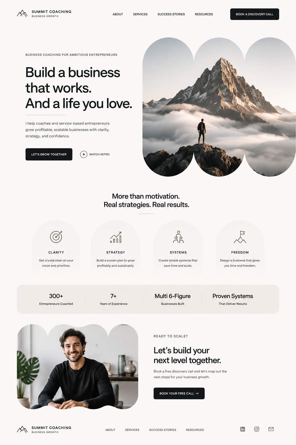 Build a Business That Works. And a Life You Love., Websites