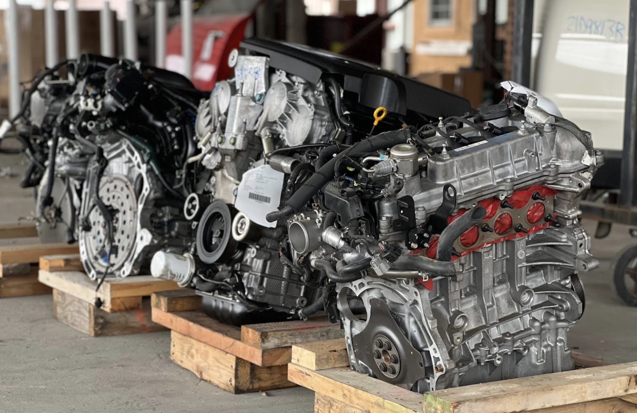Used and remanufactured automotive engines available from Houston Engines