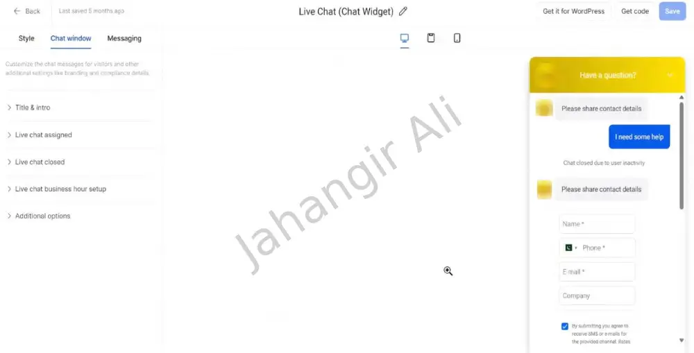 Live Chat Bot