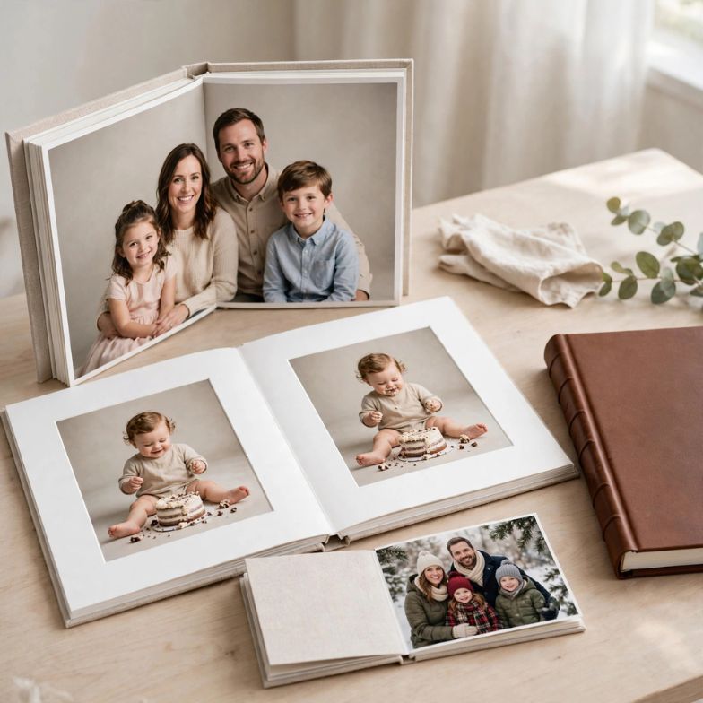 Hardcover photobooks and keepsake albums