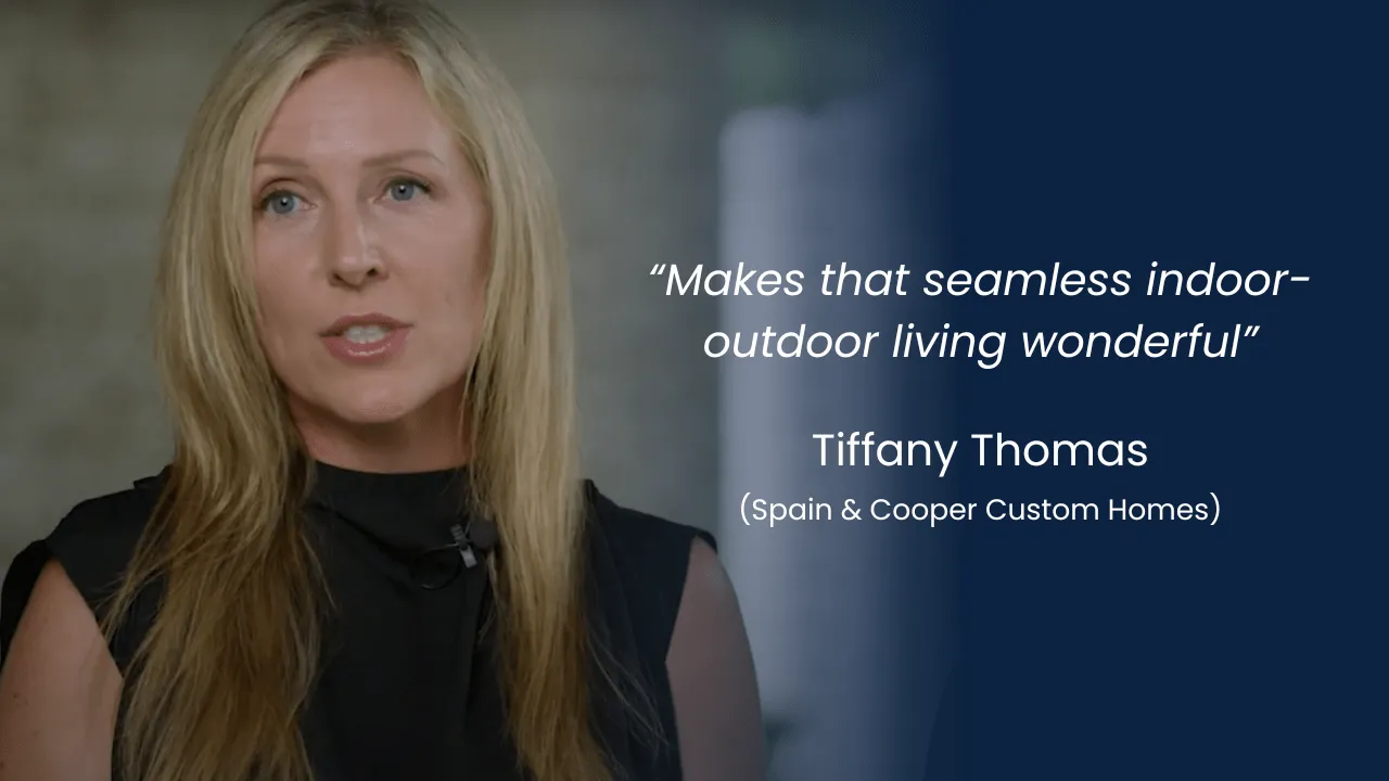 Tiffany Thomas Spain and Cooper Custom Homes – motorized patio screens for indoor-outdoor living