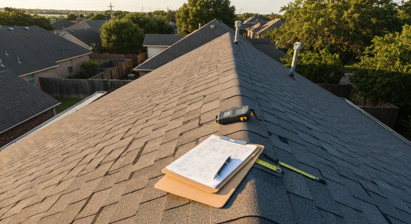Professional roof inspection