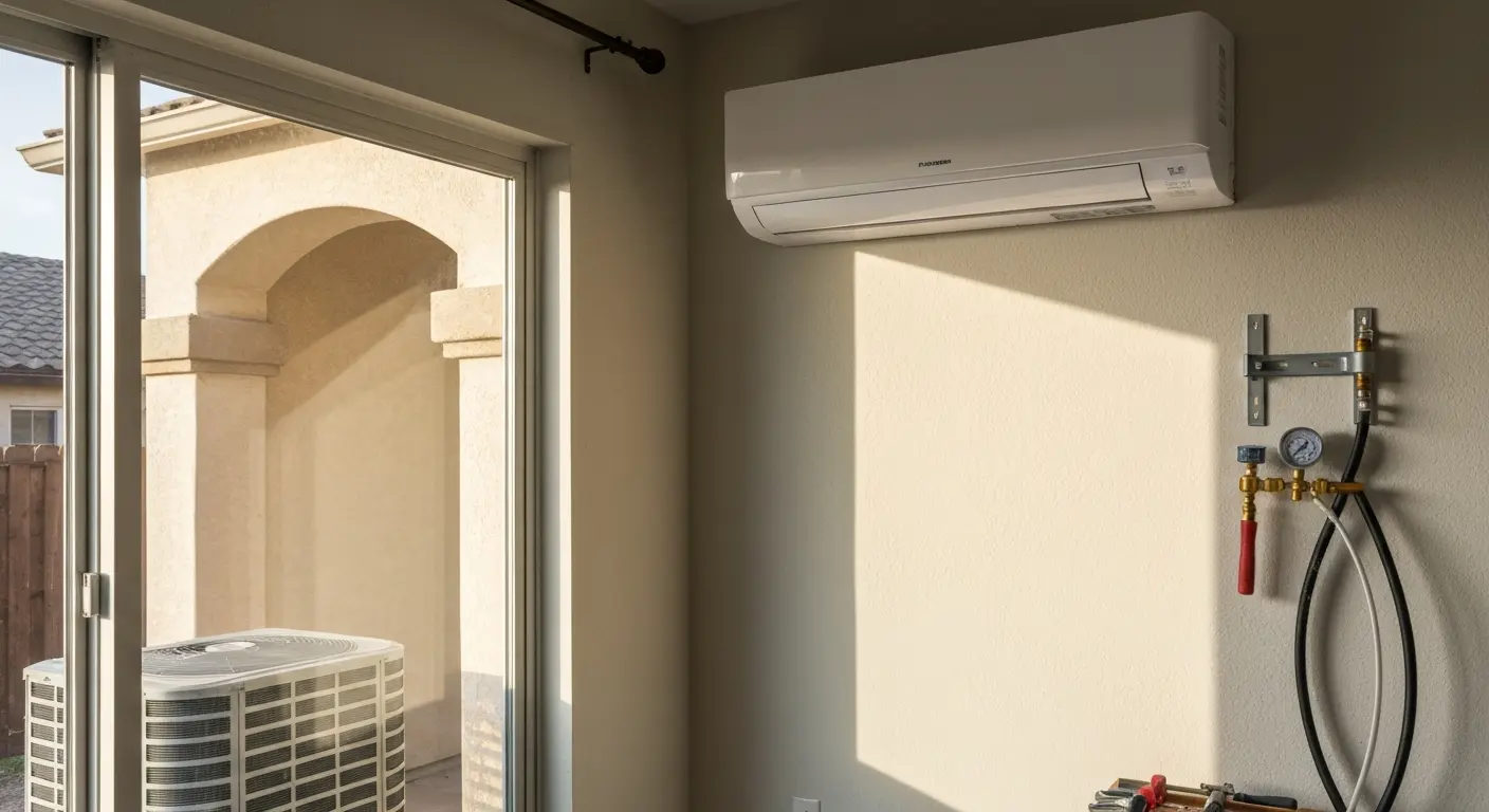 Ductless mini-split HVAC system