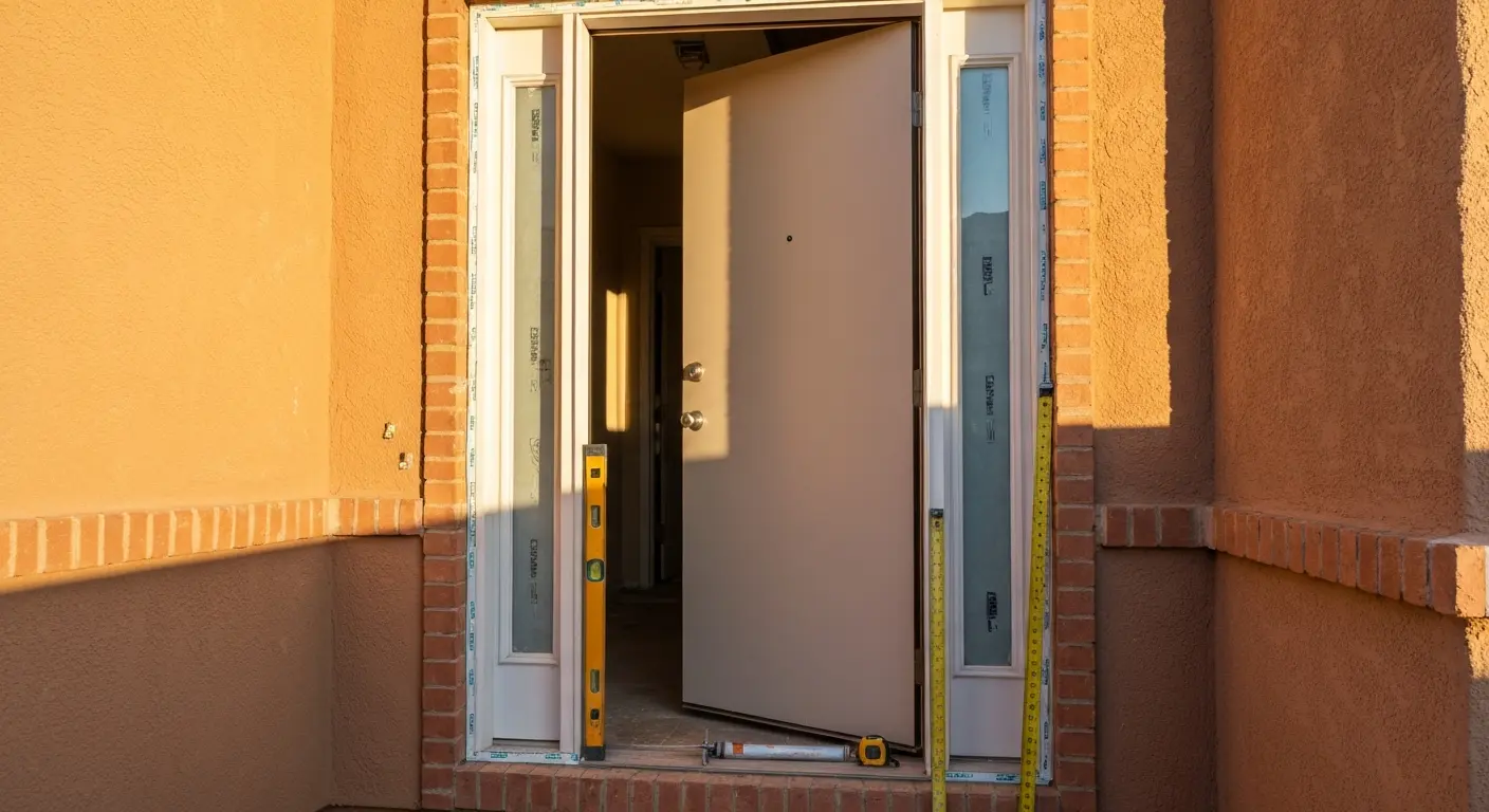 Entry door installation