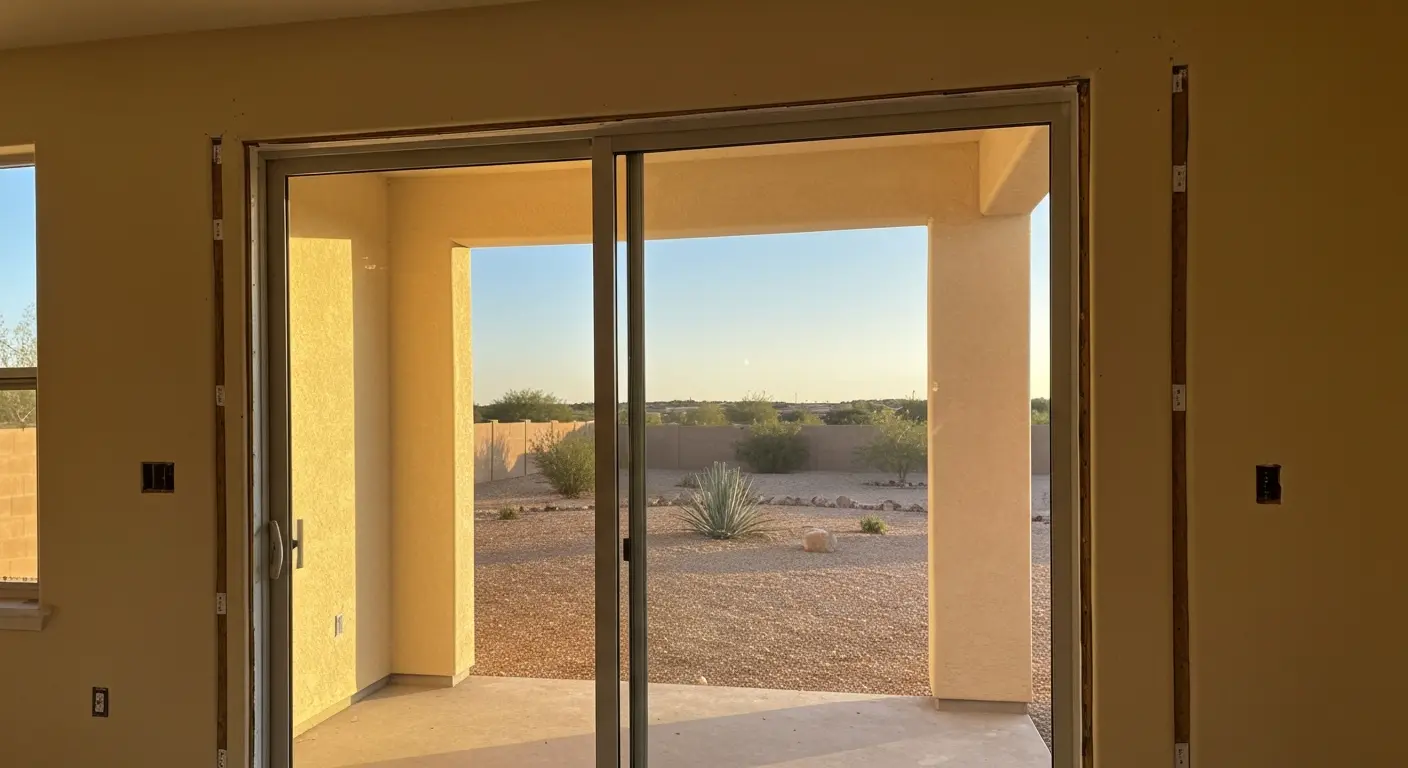 Patio door installation