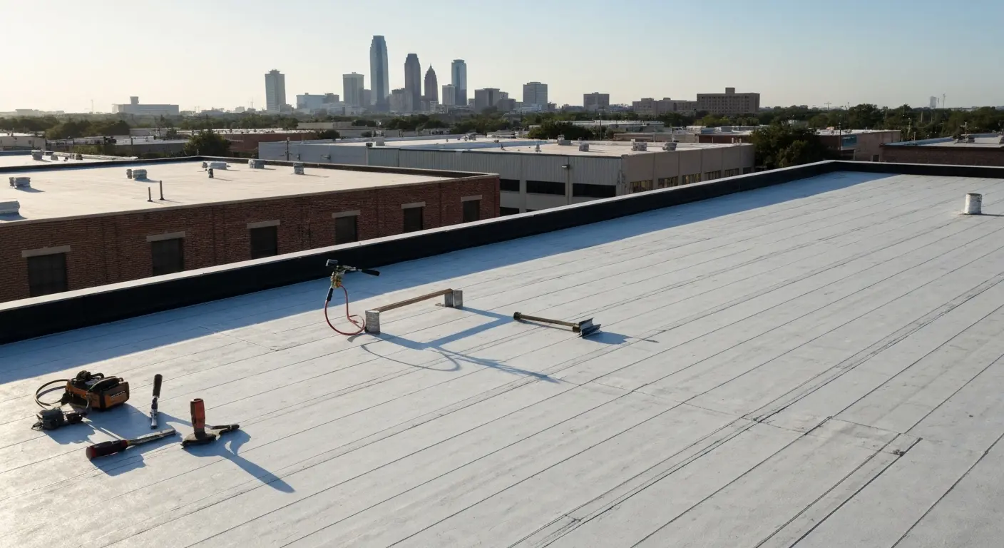 Commercial roofing service