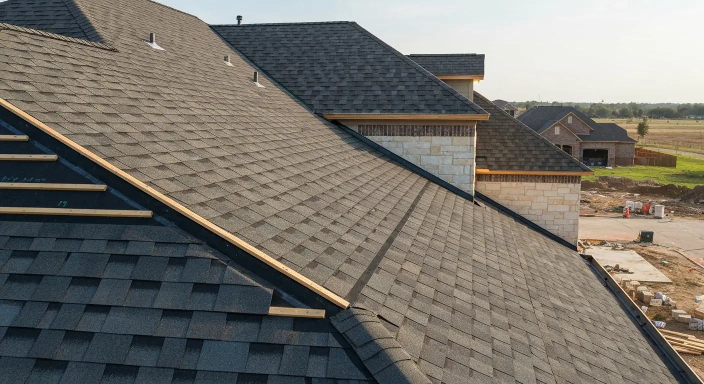 New roof installation
