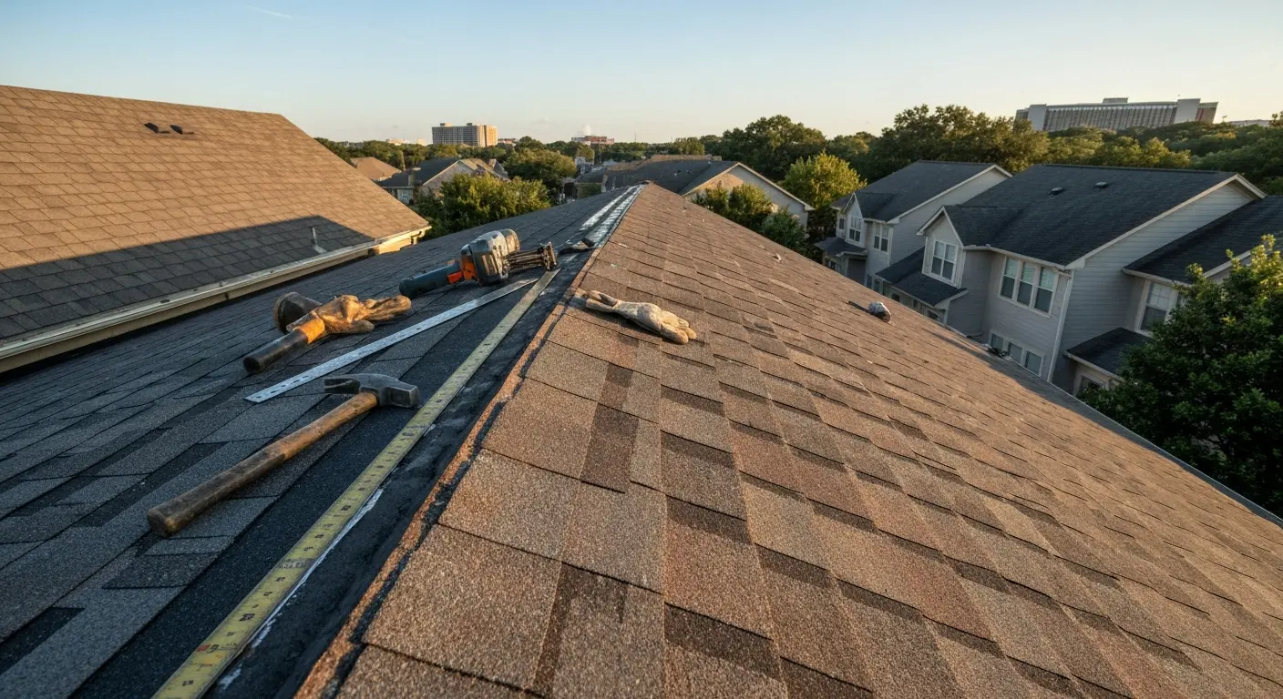 New roof installation