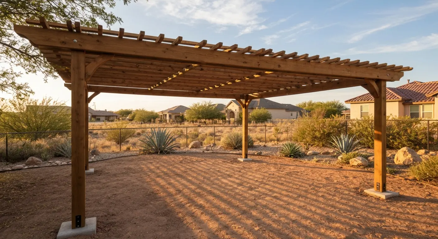Freestanding pergola