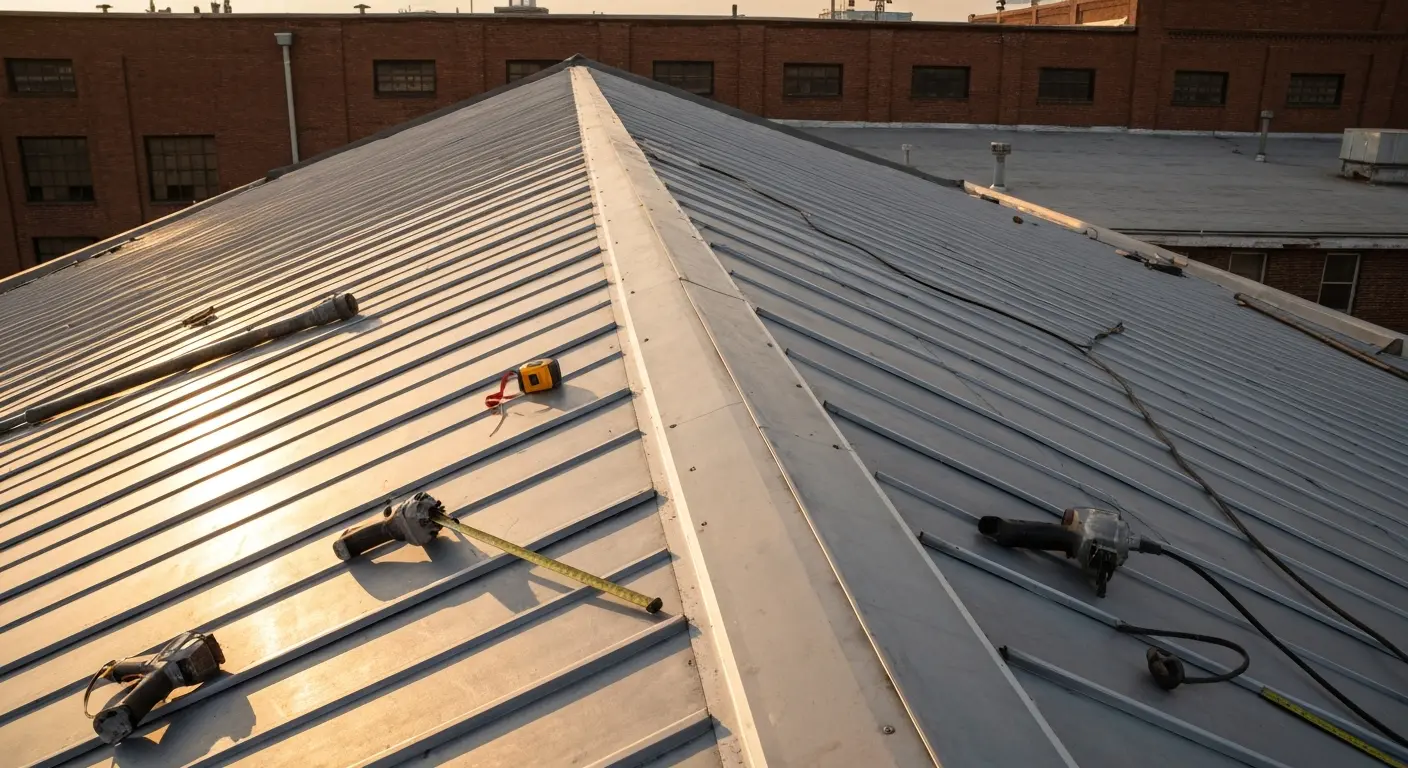 Roof replacement work