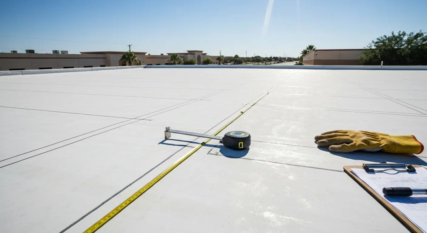 Commercial roofing project