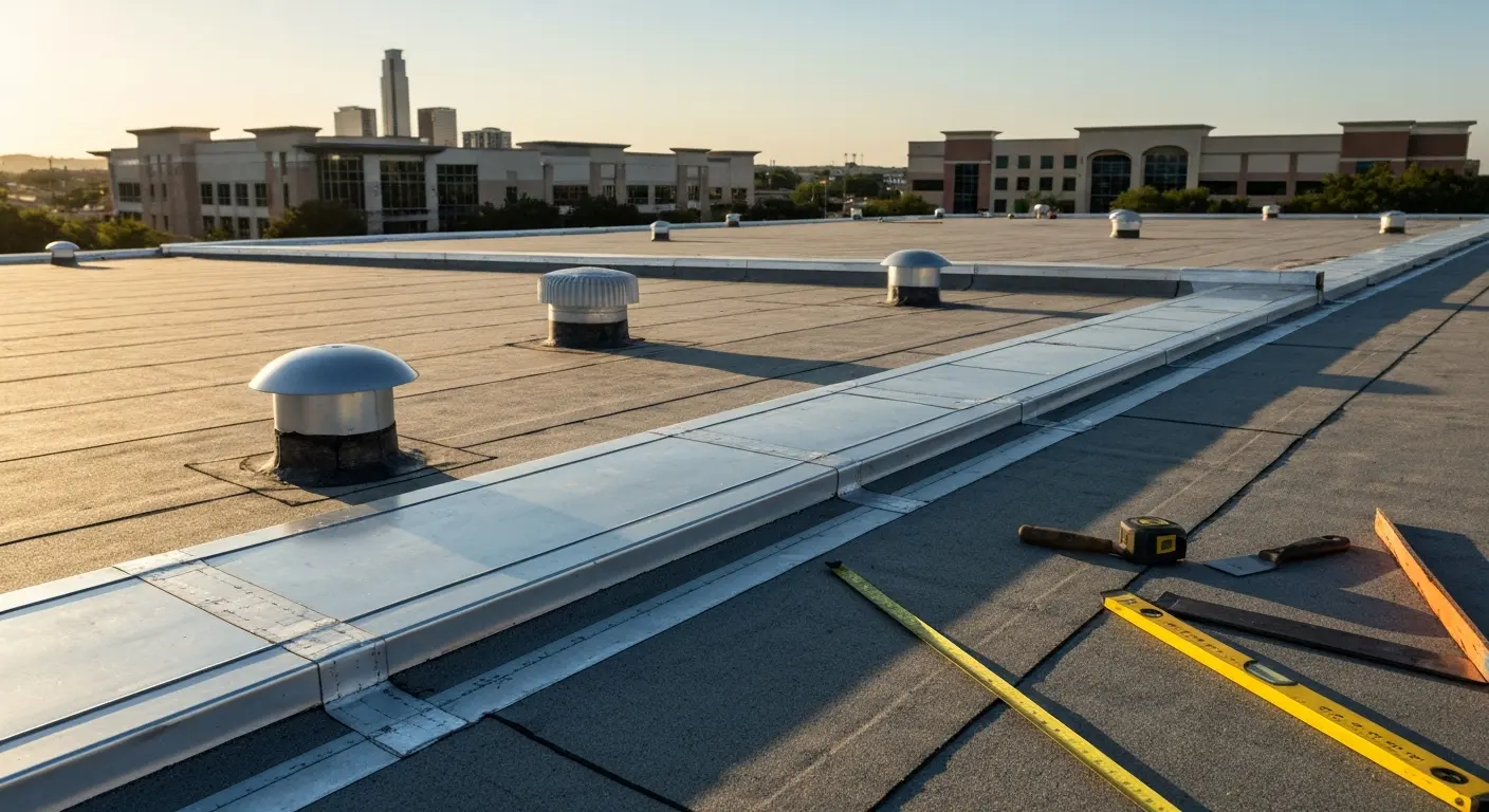 Commercial roofing project