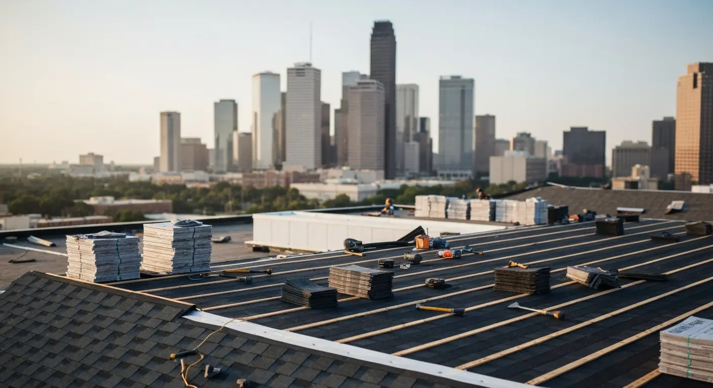 Commercial roof replacement Downtown Houston