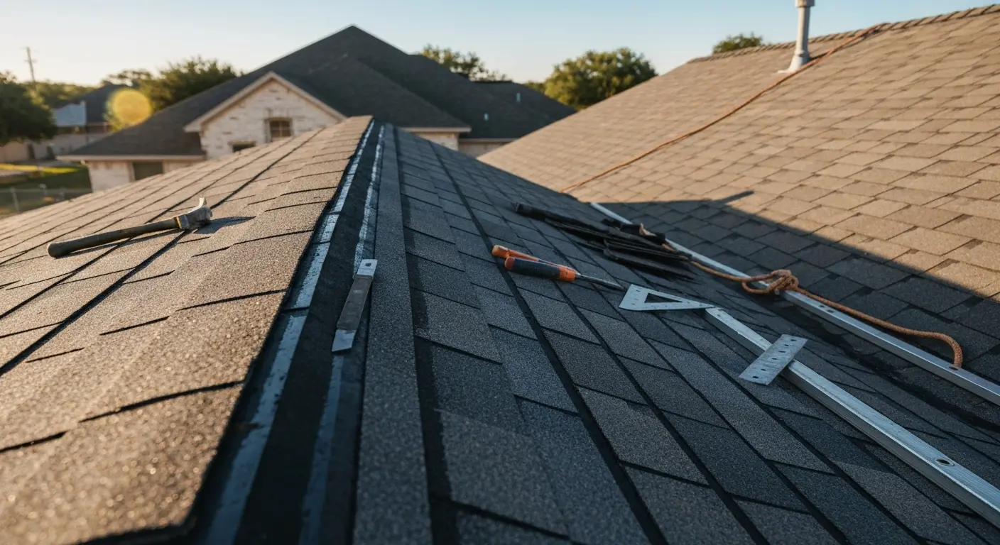 Residential roof repair in Mission