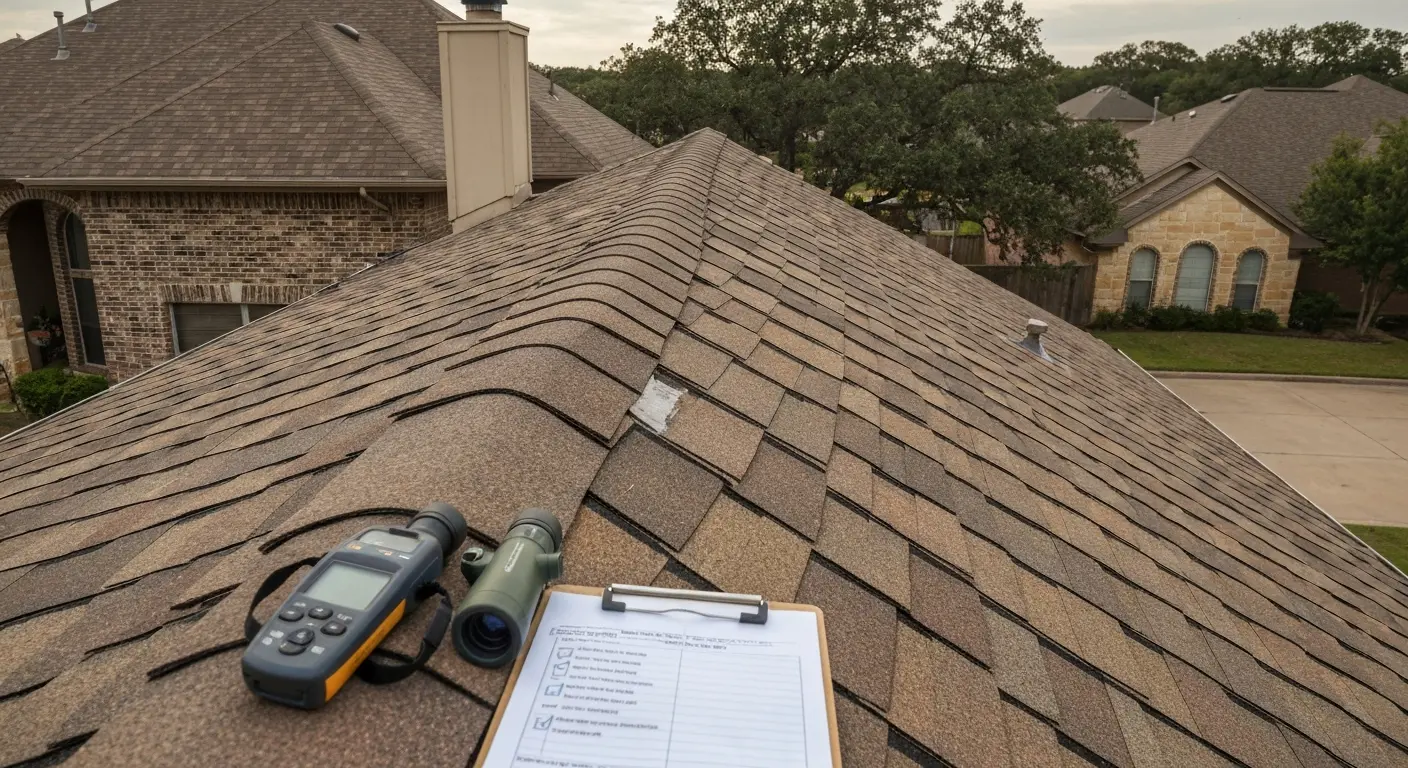 Professional roof inspection