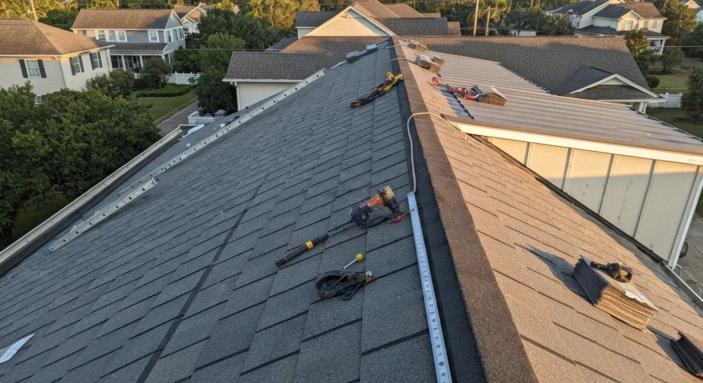 Full roof replacement project