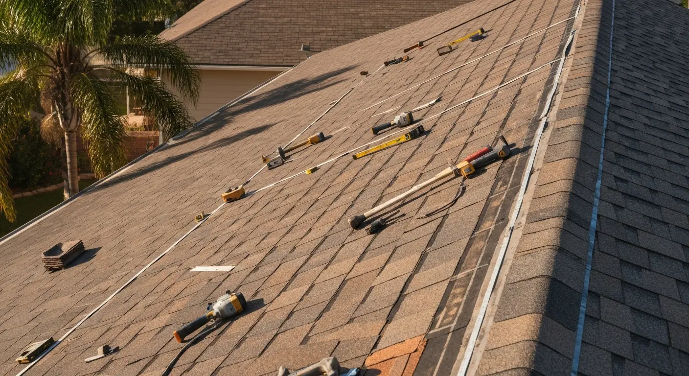 Emergency roof repair after storm damage in Brownsville