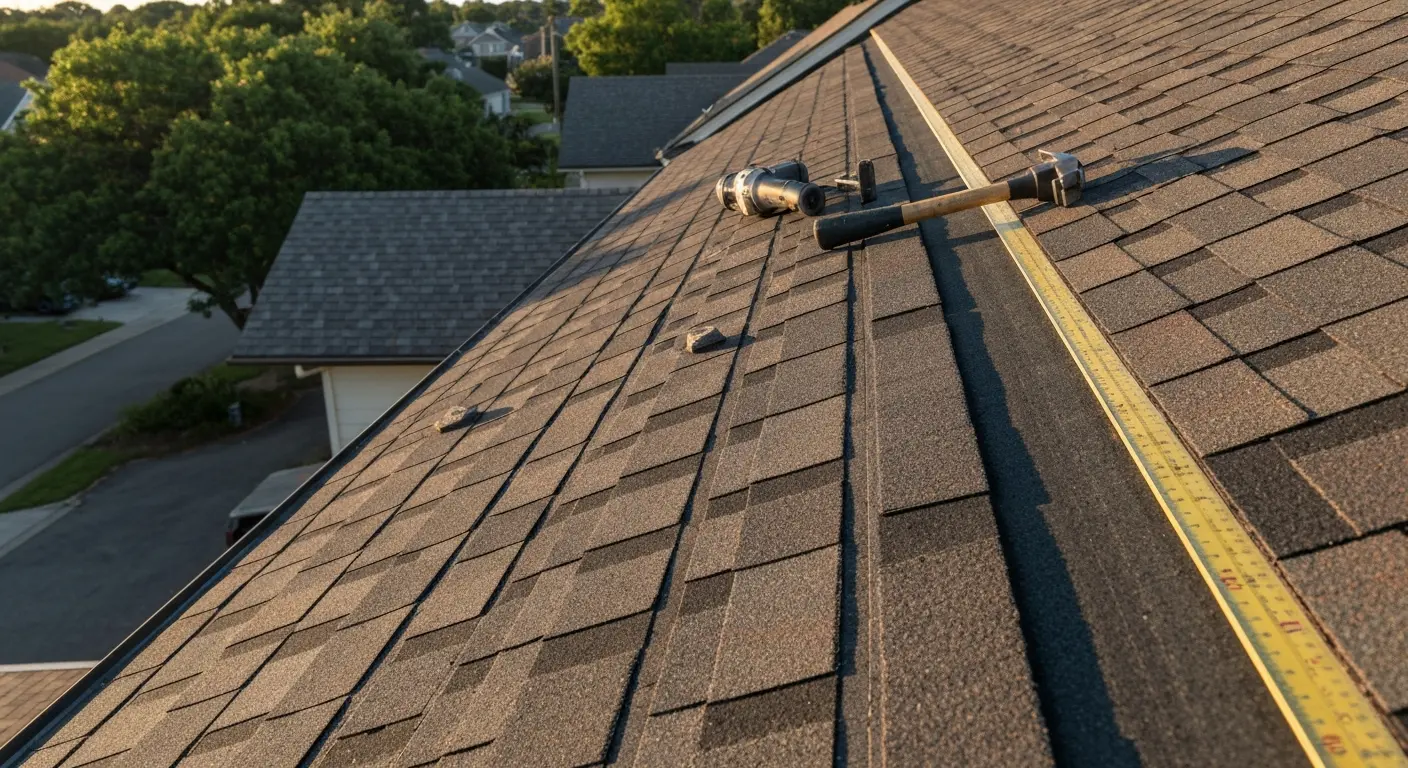 Roof repair work in Medical Center