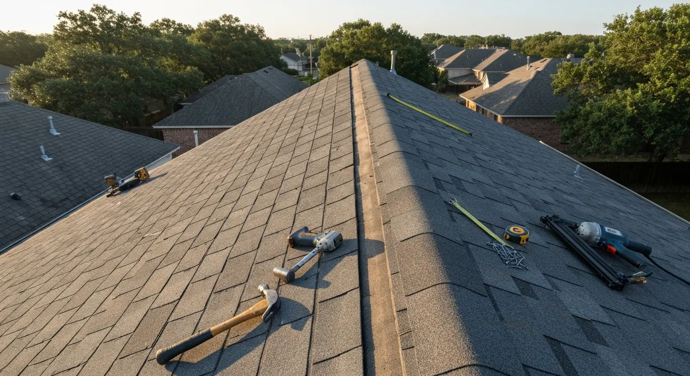 Roof repair work
