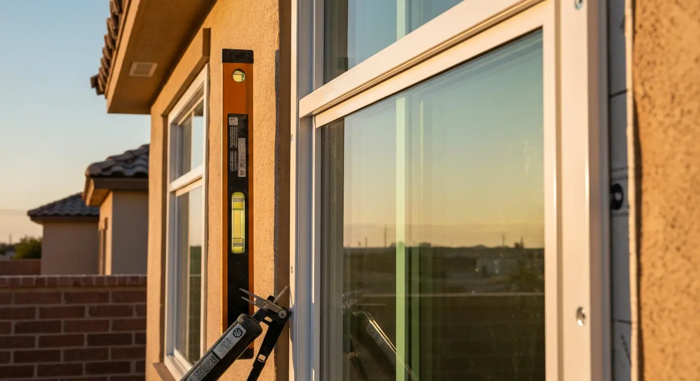 Residential window installation