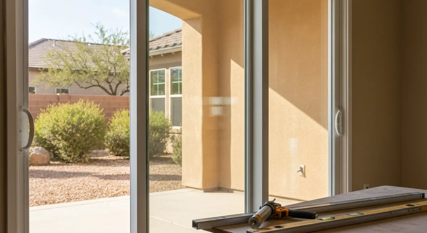 Patio door installation