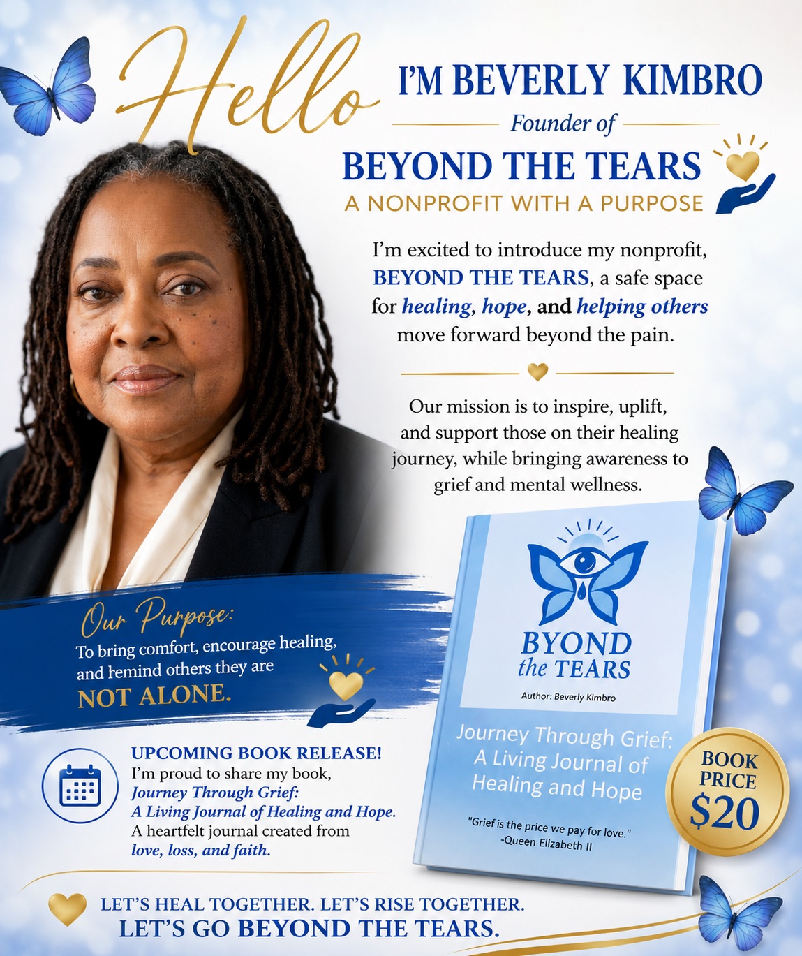Journey Through Grief: A Living Journal of Healing and Hope, by Beverly Kimbro
