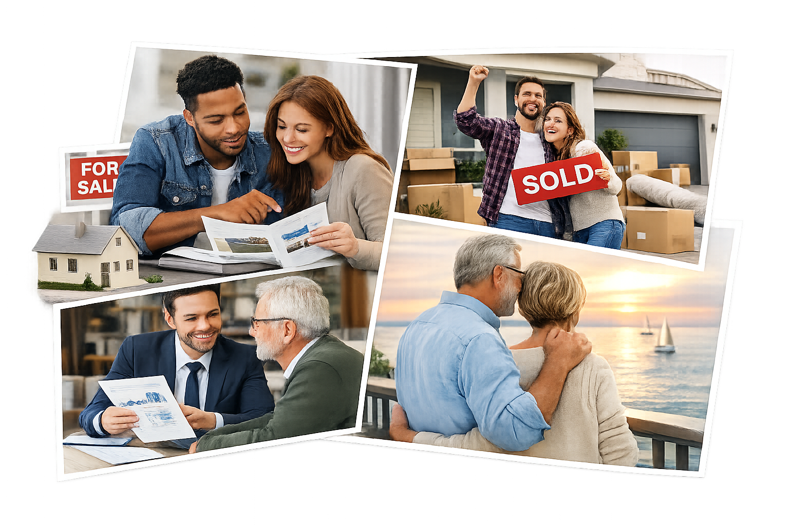 Happy homeowners and clients