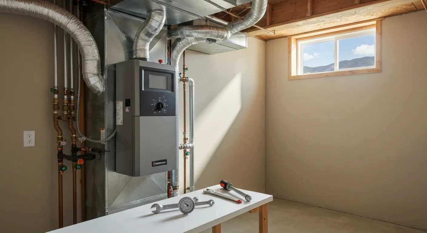 New heating system installation