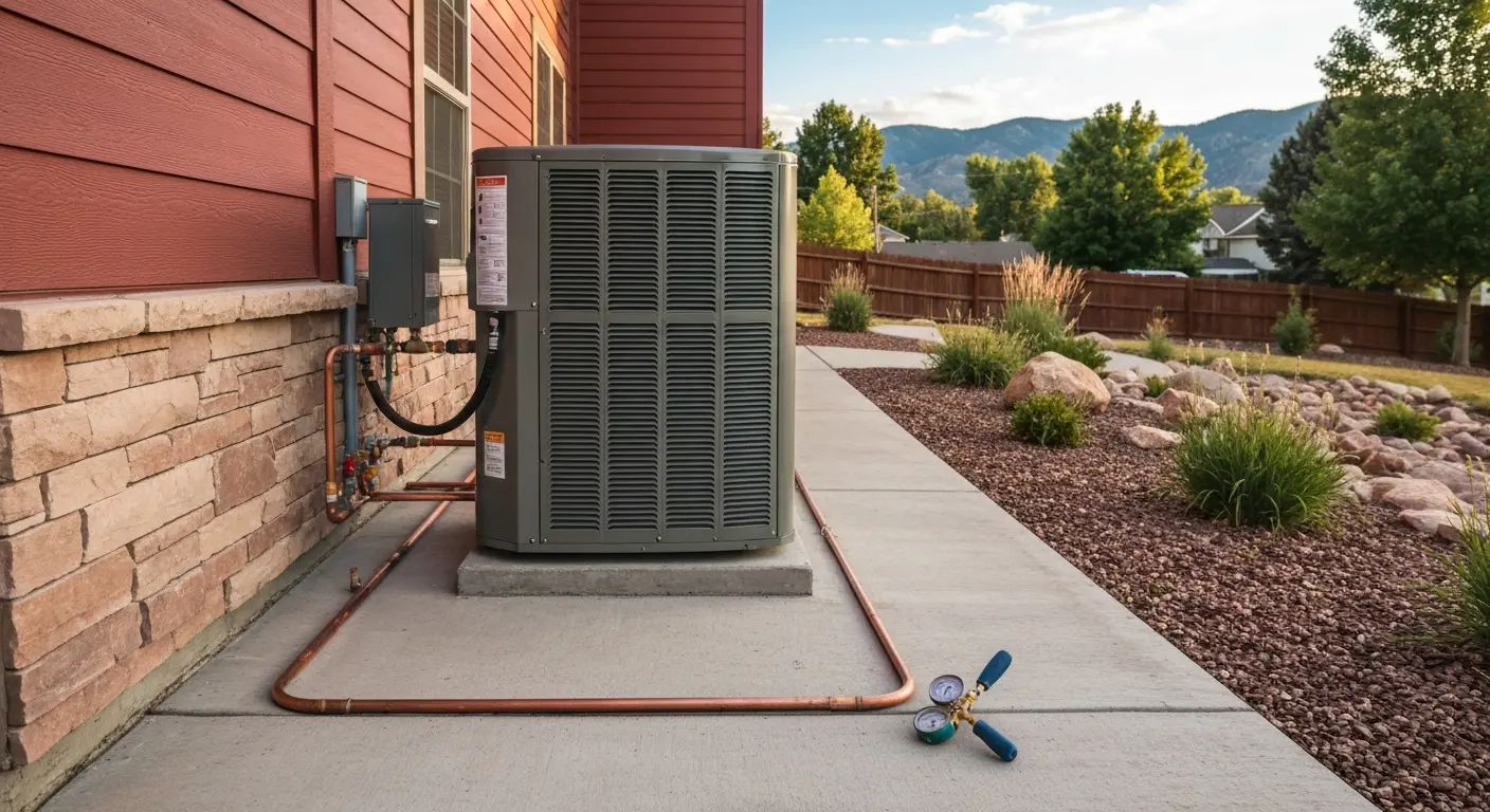 Central air conditioning unit installation