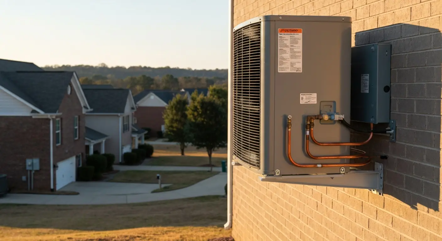 Air conditioning unit installation